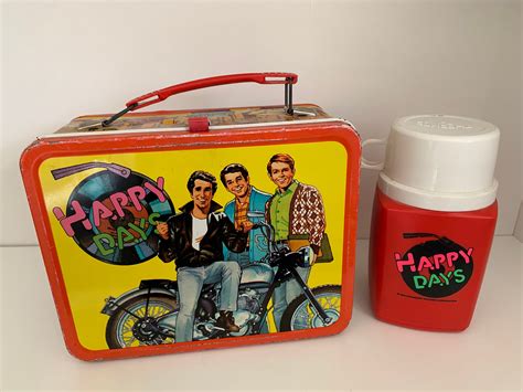 vintage lunch boxes with thermos